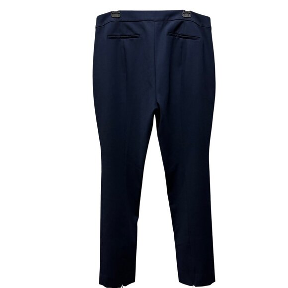 J.Crew Womens Carreman Straight Leg 4 Season Navy Slim-Fit Pants Size 14 - Picture 2 of 8